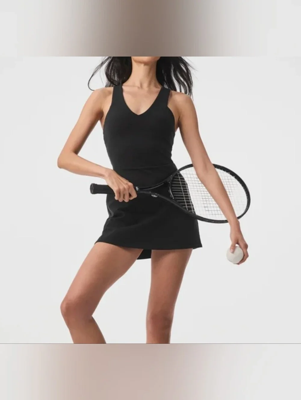 Alo Yoga Airbrush Dress Black Size XS NWOT
